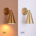 Gold Modern Brass Wall Sconces Set of 2