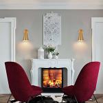 Gold Modern Brass Wall Sconces Set of 2