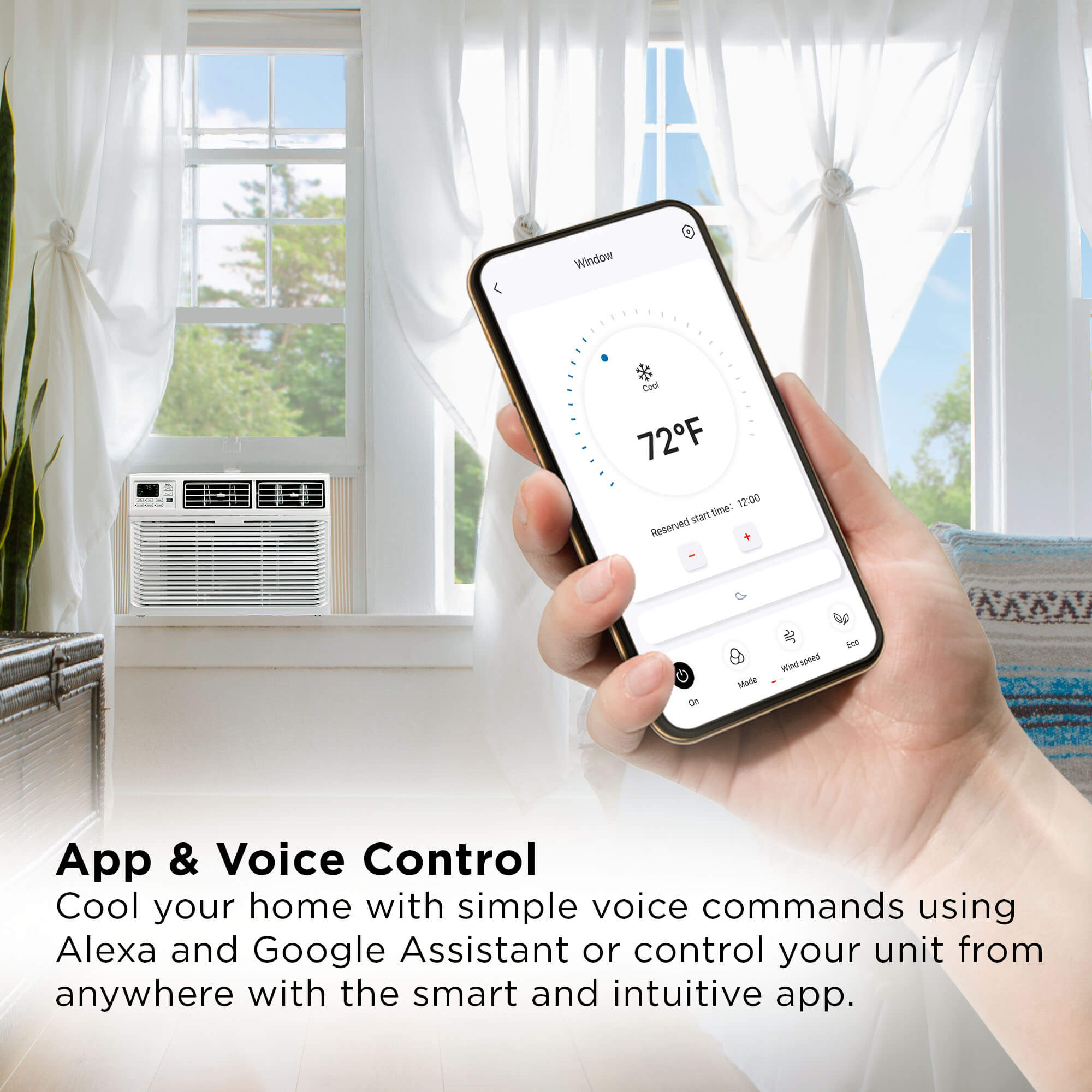 Smart Window Air Conditioner with Remote Control