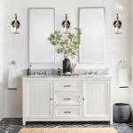 Modern Black and Gold Wall Sconce Light with Clear Glass Shade