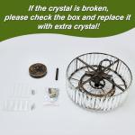 Modern Crystal Chandelier Oil Rubbed Bronze Round Flush