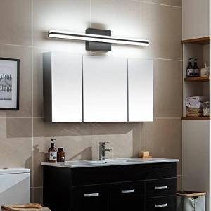 Modern Matt Black Dimmable Vanity Lights, LED, Bathroom
