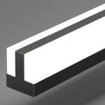 Modern Matt Black Dimmable Vanity Lights, LED, Bathroom