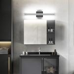 Modern Matt Black Dimmable Vanity Lights, LED, Bathroom