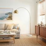 Brightech Olivia Floor Arc Lamp with LED Bulbs