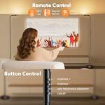 SIBRILLE 36W LED Floor Lamp, Super Bright Standing Lamp, Modern Stepless Dimmable Torchiere Tall Lamp with Remote Control, 350°Rotating Head Reading Floor Lamp for Living Room,Bedroom,Office