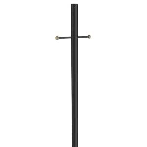 Design House 501817 Traditional Outdoor Lamp Post with Plastic Cross Arm, for Driveways and Porches, 80-Inch by 3-Inch, Black