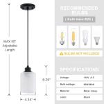 Dolaimi House 3 Pack Industrial Pendant Light Fixture