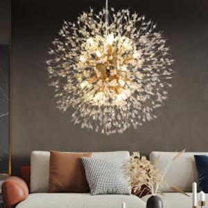 Modern Dandelion Firework Crystal Chandelier - 12 Light