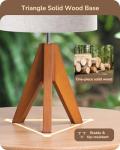 Small Tripod Table Lamp with Linen Beige Shade