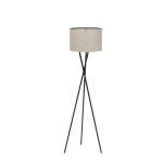 60" Modern Tripod LED Floor Lamp, Honey Beige