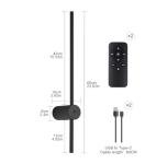 USB Rechargeable Wall Sconce Set, Dimmable LED Lights