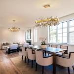 Gold Oval Crystal Chandelier, Modern Luxury Ceiling Pendant