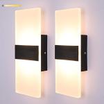 Lightess Modern Wall Sconce Set of 2 LED