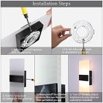 Lightess Modern Wall Sconce Set of 2 LED