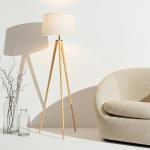 Brightech Emma LED Floor Lamp with Wood Legs
