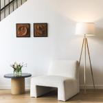 Brightech Emma LED Floor Lamp with Wood Legs