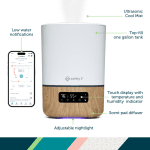Safety 1ˢᵗ Smart Humidifier, Natural with White