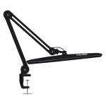 Neatfi XL LED Task Lamp with Clamp, 2,200 Lumens, 24W, 117 SMD LED, 23 Inches Ultra Wide, 4-Level Dimmable Brightness, Eye-Caring, Glare-Free, Adjustable Arm (Black)