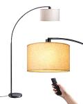 Modern Arc Floor Lamp with Remote Control, Dimmable