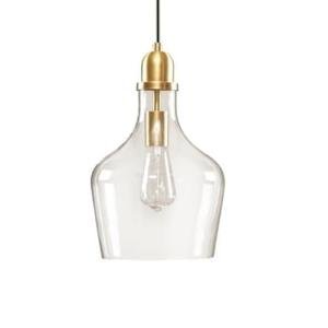 Modern Glass Pendant Light Fixtures - Gold/Clear