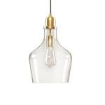 Modern Glass Pendant Light Fixtures - Gold/Clear