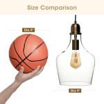 Modern Glass Pendant Light Fixtures - Gold/Clear