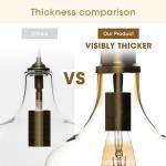 Modern Glass Pendant Light Fixtures - Gold/Clear