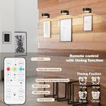 Dimmable Magnetic Picture Lights Set with Remote Control