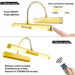 Wireless Remote Control Picture Light with Dimmable Timer