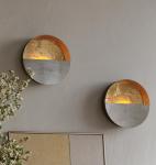 Pair of NativeSkins Eclipse Metal Wall Sconces