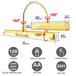 Wireless Remote Control Picture Light with Dimmable Timer