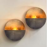 Pair of NativeSkins Eclipse Metal Wall Sconces