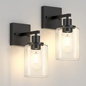 Modern Black Vanity Wall Sconces Set of 2