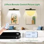 2-Pack 16inch Battery Operated Picture Lights with Remote