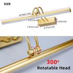 16in Battery Operated Picture Light with Remote Control