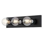 Westinghouse Traditional Indoor Vanity Light, Matte Black Finish