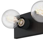 Westinghouse Traditional Indoor Vanity Light, Matte Black Finish