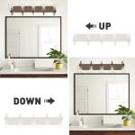 Modern 5-Light Vanity Fixture for Bathroom with Clear Glass