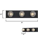 Westinghouse Traditional Indoor Vanity Light, Matte Black Finish