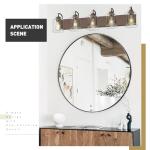 Modern 5-Light Vanity Fixture for Bathroom with Clear Glass