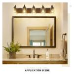 Modern 5-Light Vanity Fixture for Bathroom with Clear Glass
