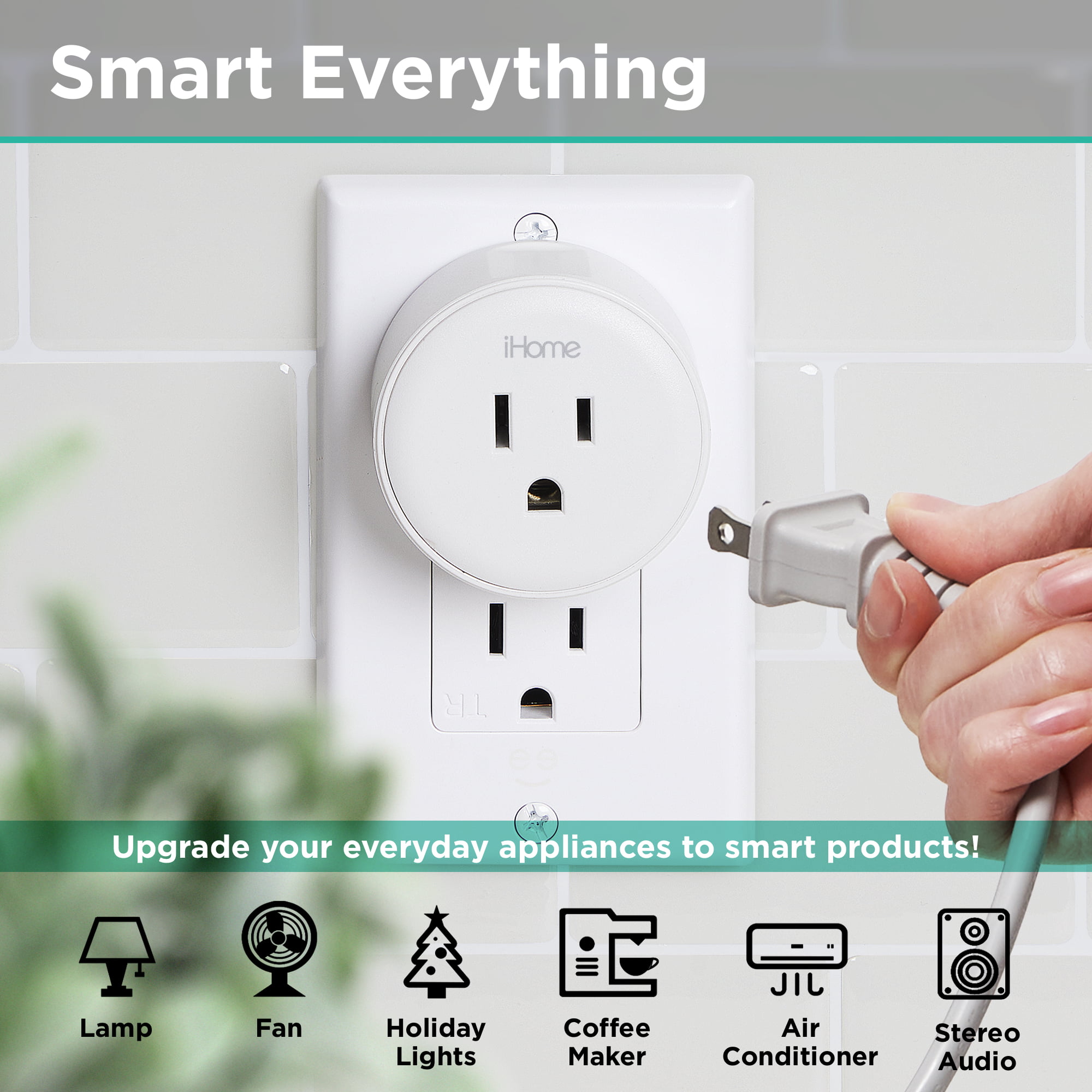 Alexa and Google Home Compatible Smart Plug (2 Pack)
