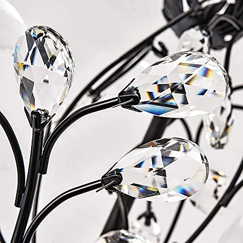 Maxax Vintage Crystal Branch Chandelier, Adjustable Pendant Light