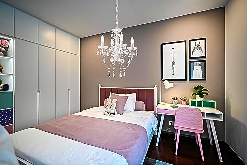 White Mini Crystal Chandelier Lighting - LaLuLa Brand