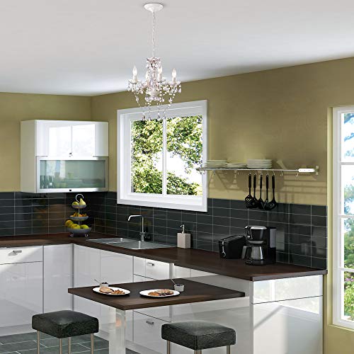 White Mini Crystal Chandelier Lighting - LaLuLa Brand