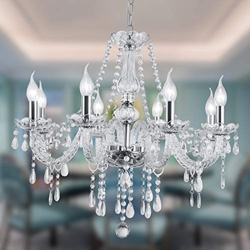 Crystal Candle Chandelier Lighting Modern Elegant Dining Living Bedroom