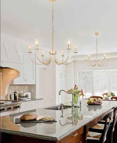 Modern Gold Chandelier for Farmhouse Dining Room