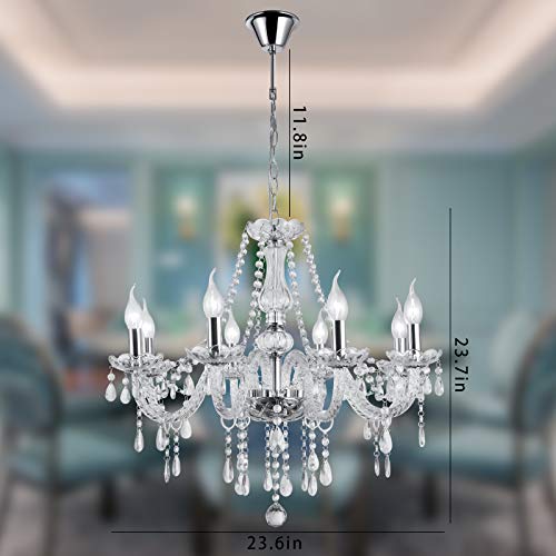 Crystal Candle Chandelier Lighting Modern Elegant Dining Living Bedroom