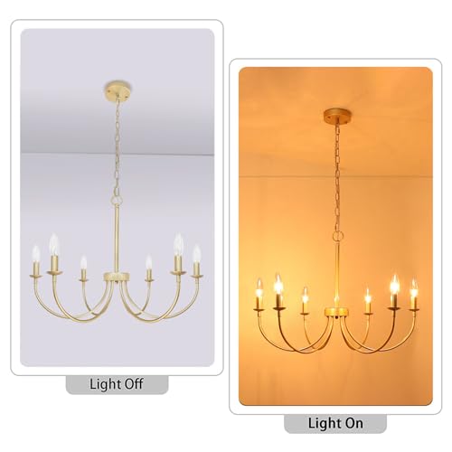 Modern Gold Chandelier for Farmhouse Dining Room